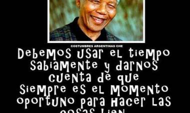 18 DE JULIO: DIA INTERNACIONAL DE NELSON MANDELA EN EL DIA DE SU CUMPLEAÑOS