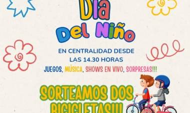 FESTEJAMOS EL DIA DEL NIÑO Y SORTEAMOS DOS BICICLETAS