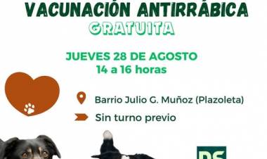 VACUNACION ANTIRRABICA GRATUITA