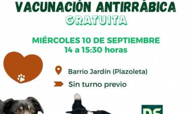 VACUNACION ANTIRRABICA GRATUITA