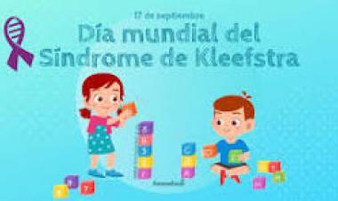 17 DE SETIEMBRE: DIA MUNDIAL DEL SINDROME DE KLEEFSTRA