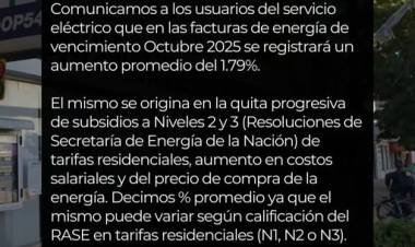 CELR: AUMENTO DE TARIFAS