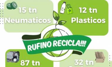 PLANTA DE RECICLADO RUFINO: EN SOLO 50 DIAS