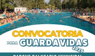 CONVOCATORIA PARA GUARDAVIDAS