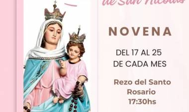 NOVENA EN HONOR A LA VIRGENCITA DEL ROSARIO DE SAN NICOLAS
