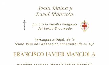 ORDENACION FRANCISCO MANCIOLA...!!!