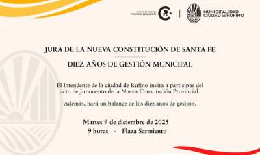 JURA DE LA CONSTITUCION Y 10 AÑOS  DE GESTION