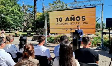 ACTO JURA DE LA CONSTITUCION PROVINCIAL Y 10 AÑOS DE GESTION MUNICIPAL