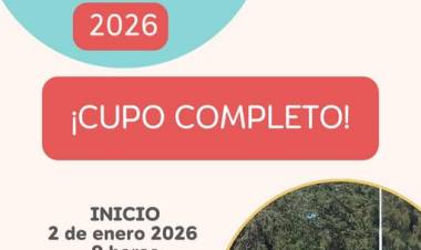 COLONIA 2026: CUPO COMPLETO