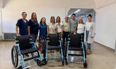 HOSPITAL SAMCO: TRES SILLAS DE RUEDAS PARA EL HOSPITAL
