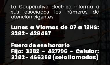 CELR; NUMEROS DE ATENCION VIGENTES