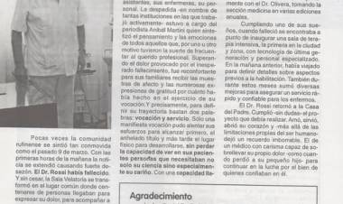 9 DE MARZO DE 2000: FALLECE EL DR. RAUL ROSSI