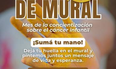 MURAL POR EL MES DEL CANCER INFANTIL