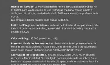 LICITACION PUBLICA N° 11/2026
