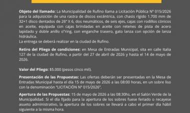 LICITACION PUBLICA N° 15/2026