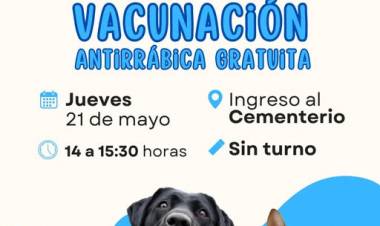 JORNADA DE VACUNACION ANTIRRABICA GRATUITA
