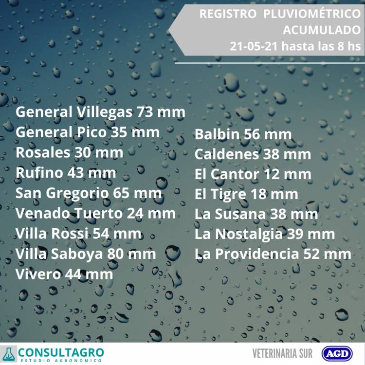 REGISTRO DE LLUVIAS ZONAL