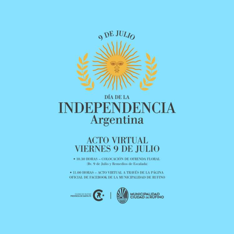 ACTO VIRTUAL POR EL DÍA DE LA INDEPENDENCIA