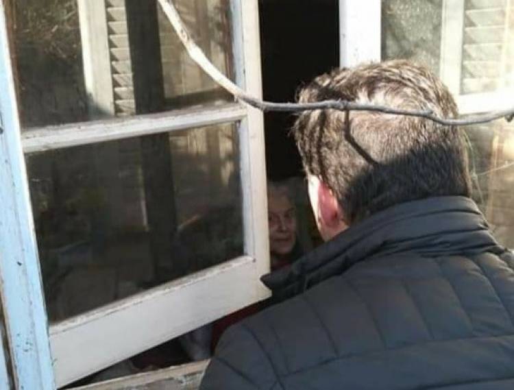 EL INTENDENTE NATALIO LATTANZI VISITO A HERMELINDA