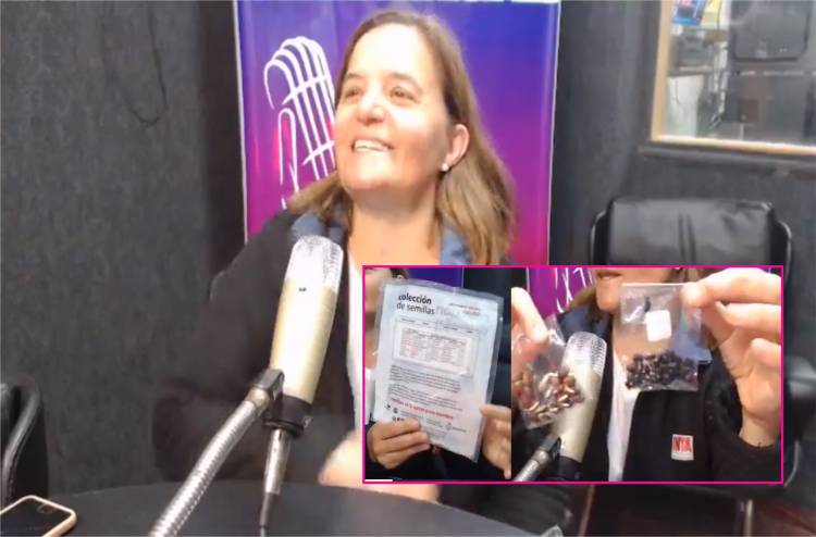 Entrega de semillas y biodiversidad en la huerta