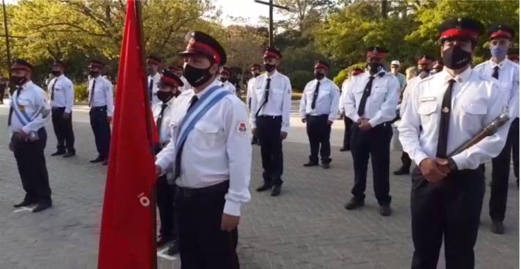 Acto oficial en conmemoración de los 60 años de Bomberos Voluntarios Rufino