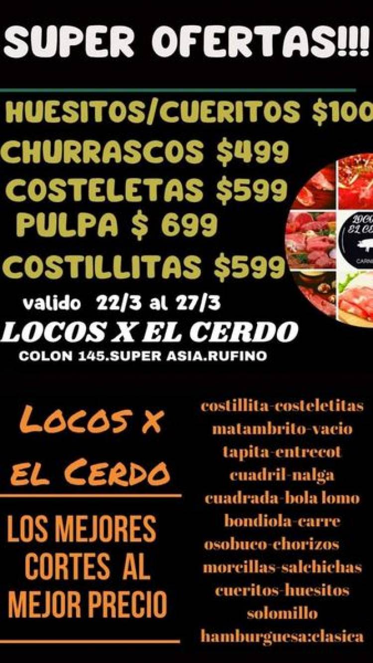 LOCOS POR EL CERDO-  COLON 145 SUPERMERCADO ASIA