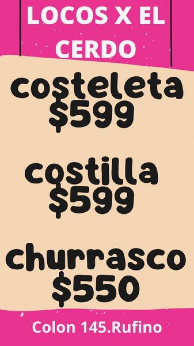"LOCOS POR EL CERDO" OFERTAS DEL 18 AL 22 DE ABRIL _COLON 145