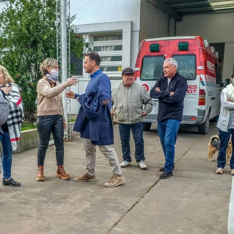 SENADOR LISANDRO ENRICO EN WHEEIWRIGHT- PROV. DE SANTA FE- ARGENTINA