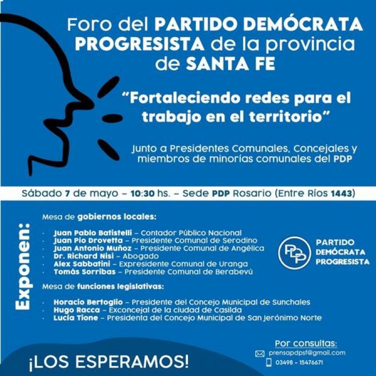 FORO DEL PARTIDO DEMOCRATA PROGRESISTA