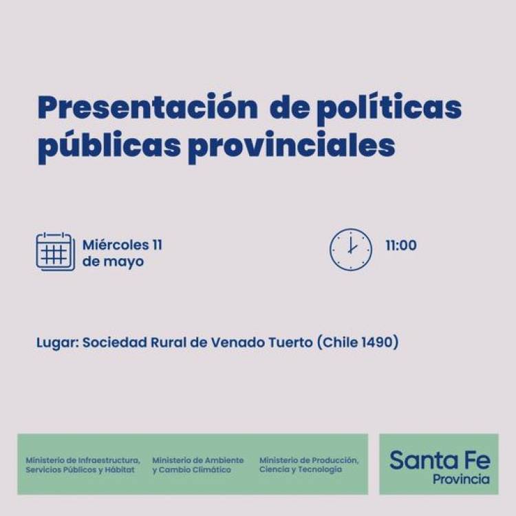 PRESENTACION DE POLITICAS PUBLICAS PROVINCIALES