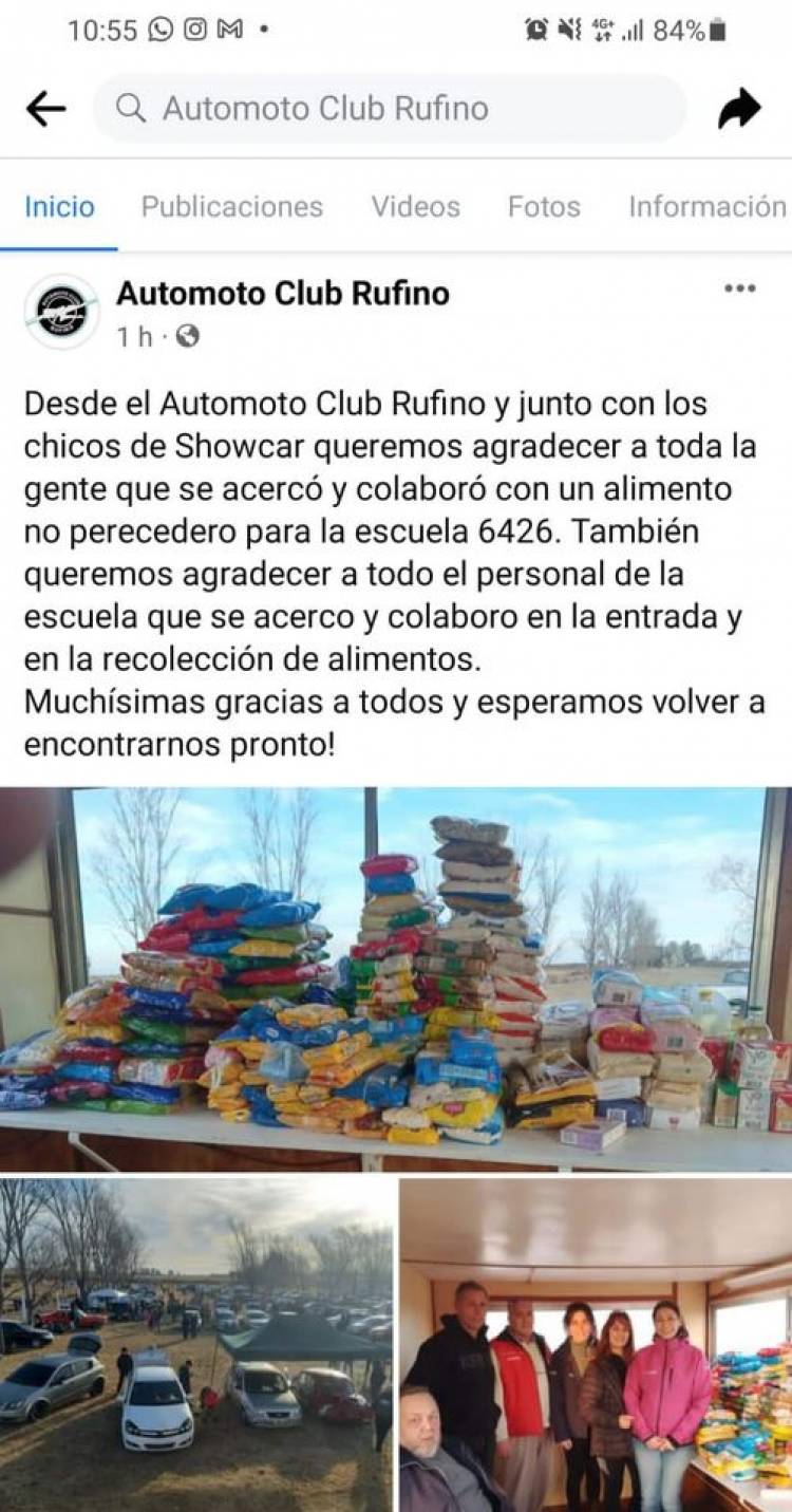 AGRADECIMIENTO POR COLABORACION PARA LA ESCUELA 6426