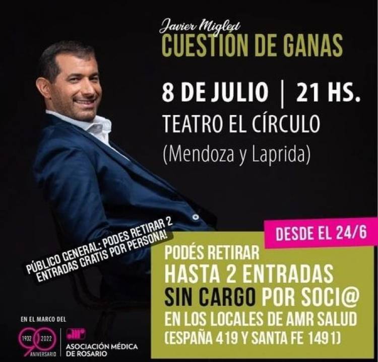 JAVIER MIGLED EL 8 DE JULIO EN ROSARIO