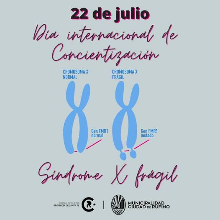 22 DE JULIO- DIA INTERNACIONAL DE LA CONCIENTIZACION DEL SINDROME X FRAGIL