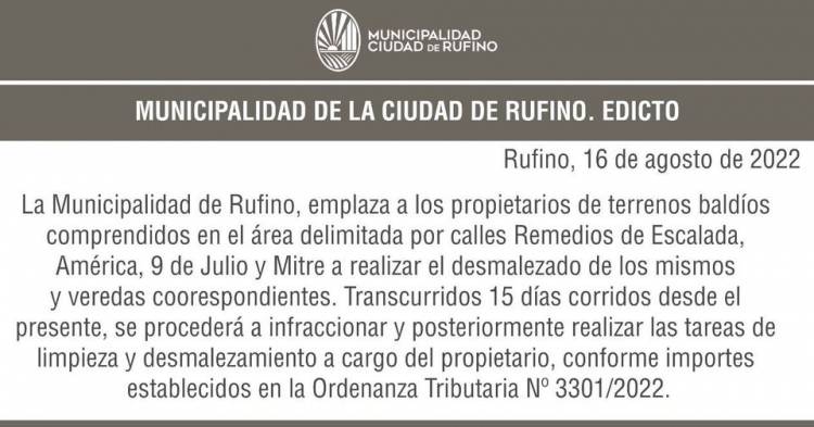 AVISO IMPORTANTE