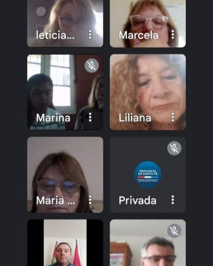 INTENDENTE NATALIO LATANZZI EN REUNION VIRTUAL CON LA MINISTRA DE INFRAESTRUCTURA, SERVICIOS PUBLICOS Y HABITAT DE SANTA FE