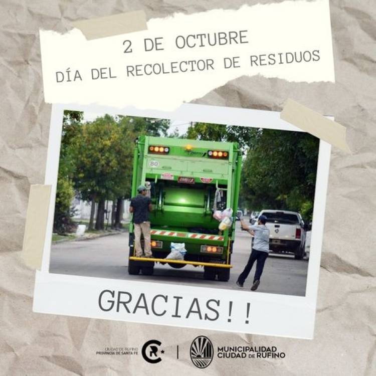 FELIZ DIA DEL RECOLECTOR DE RESIDUOS