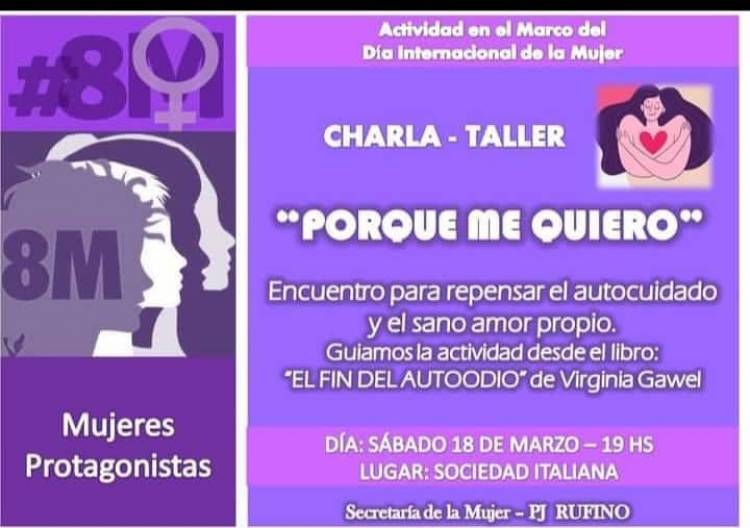 CHARLA TALLER "PORQUE ME QUIERO"
