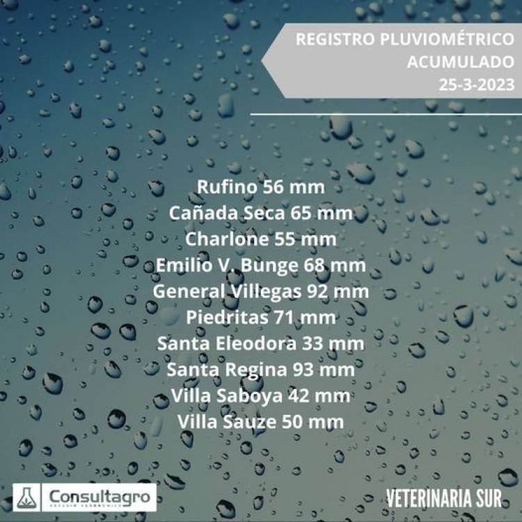 REGISTRO PLUVIOMETRICO ACUMULADO
