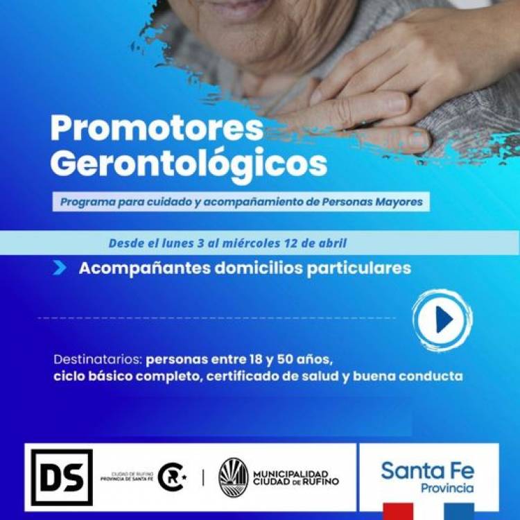 INSCRIPCION CURSADO PROMOTORES GERONTOLOGICOS