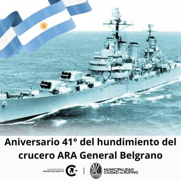 ANIVERSARIO HUNDIMIENTO ARA GENERAL BELGRANO
