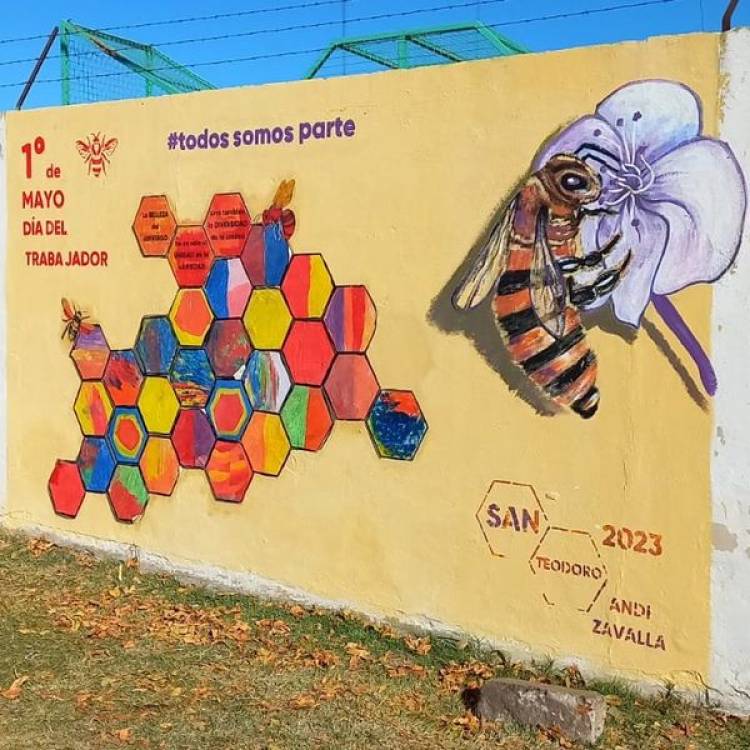 MURAL REALIZADO POR EL CENTRO DE DIA SAN TEODORO