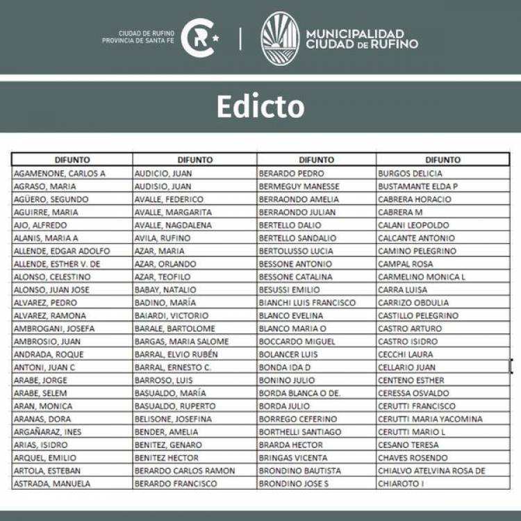 EDICTO