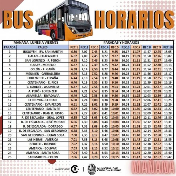 SERVICIO NOCTURNO DE BUS