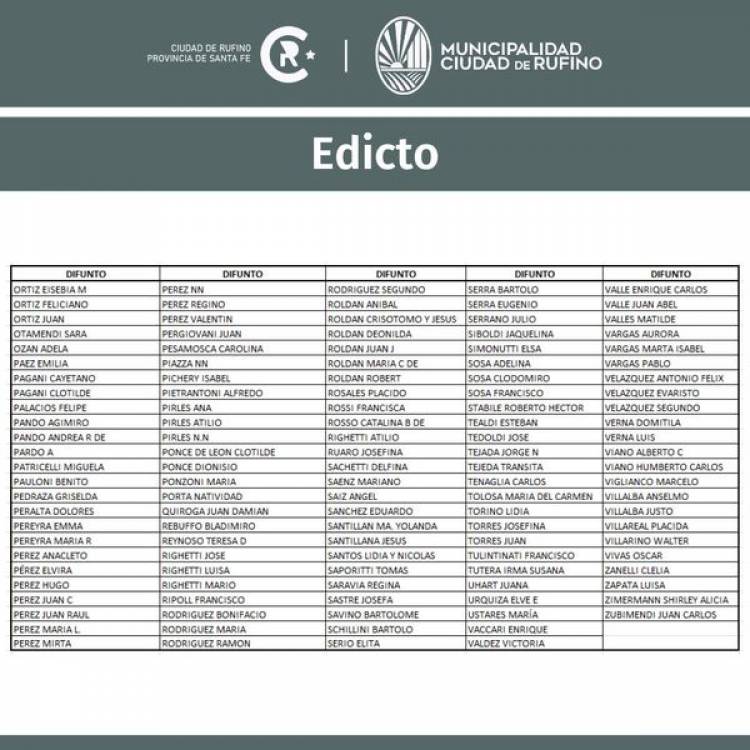 EDICTO