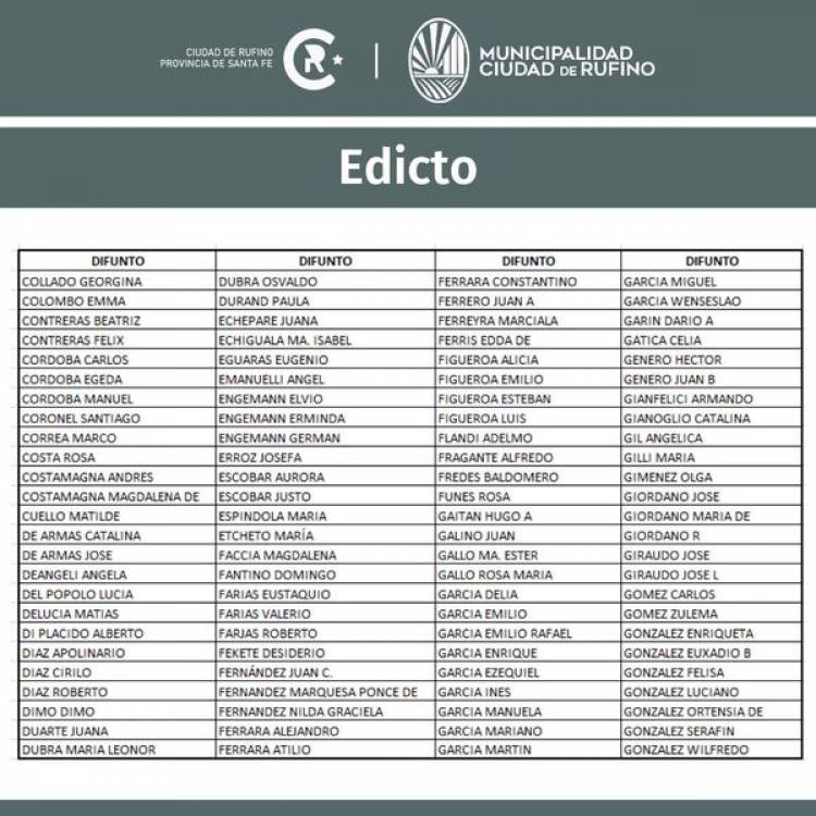 EDICTO