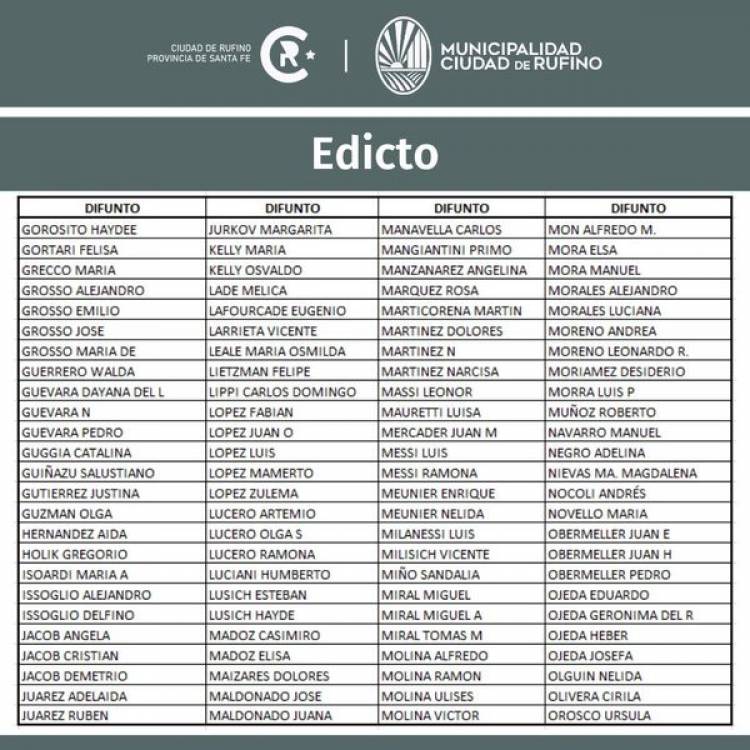 EDICTO