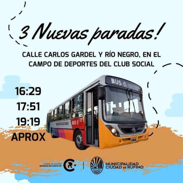 NUEVAS PARADAS