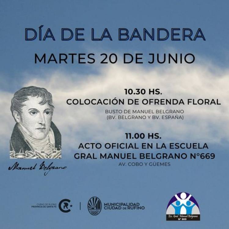20 DE JUNIO: DIA DE LA BANDERA