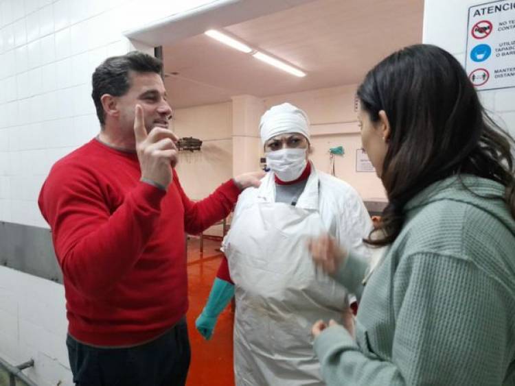 INTENDENTE NATALIO LATTANZI Y GISELA REINOSO ESTAN EN RIGON
