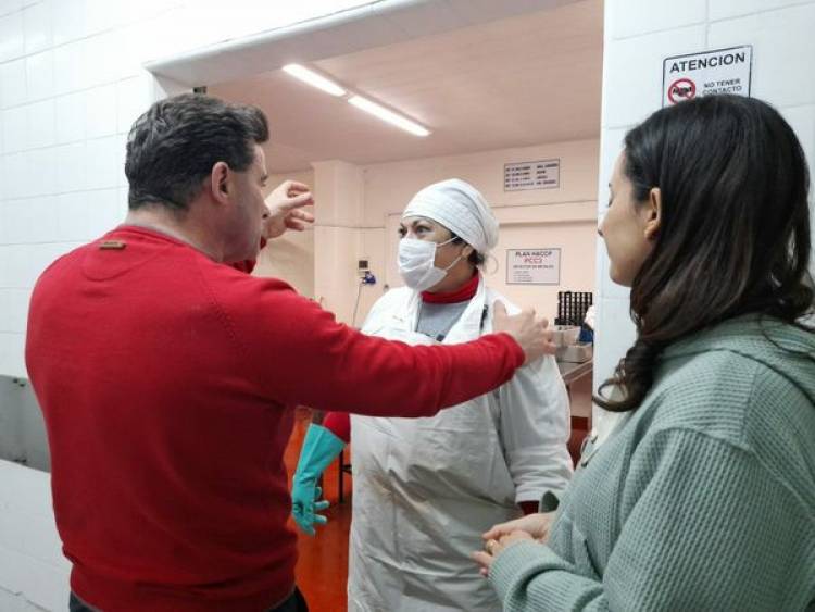 INTENDENTE NATALIO LATTANZI Y GISELA REINOSO ESTAN EN RIGON